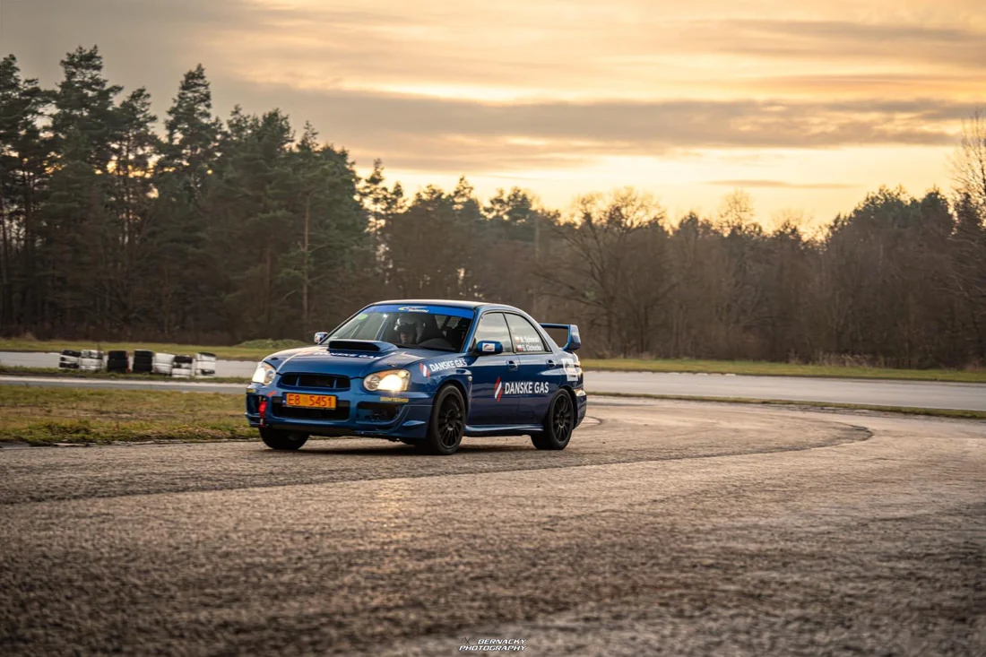 Rally car on a special stage